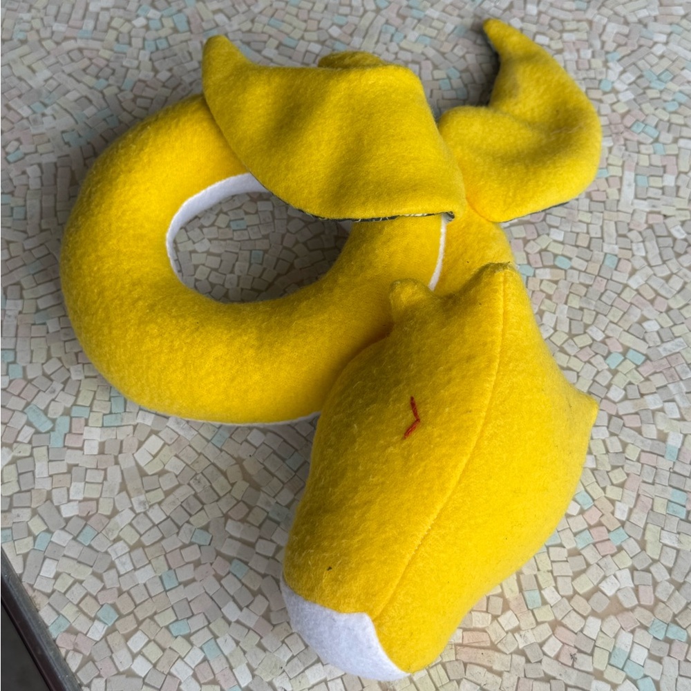 Yellow Dragon Hand-Stitched Crystal Sphere Holder